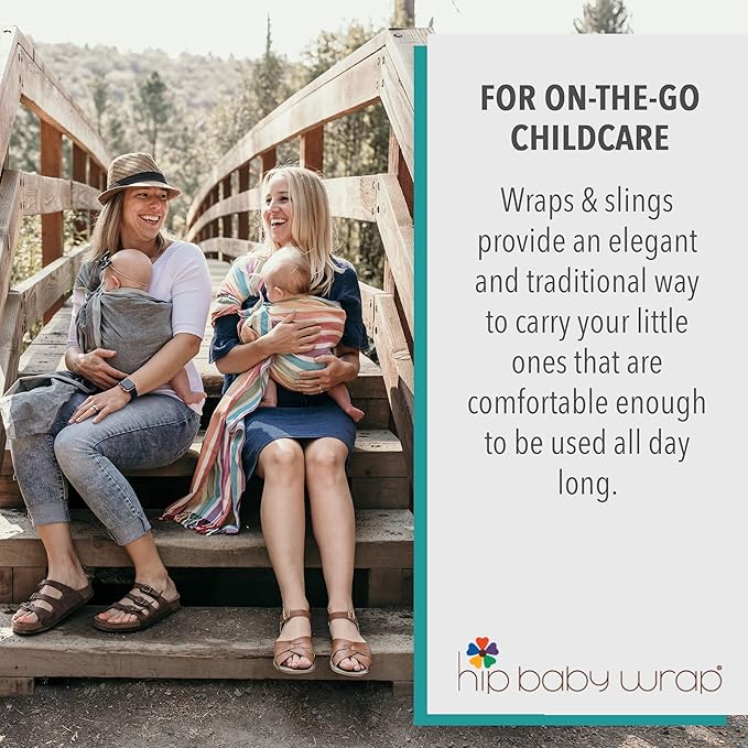 Hip Baby Wrap Ring Sling Baby Carrier for Infants and Toddlers - Beautiful, 100% Soft Cotton Baby Wraps Carrier for Babies 8-35 lbs - Perfect Baby Shower Gifts Moms and Dads - Nursing Cover (Fern)