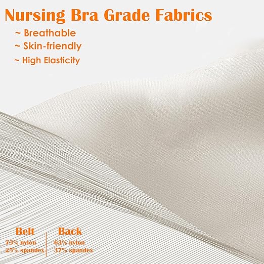 Upgranded Pregnancy Belly Band, Belly Support Belt for Pregnant Women with Adjustable Straps, Back Support, Waist Support Belt for Pregnancy (Orange, Medium)