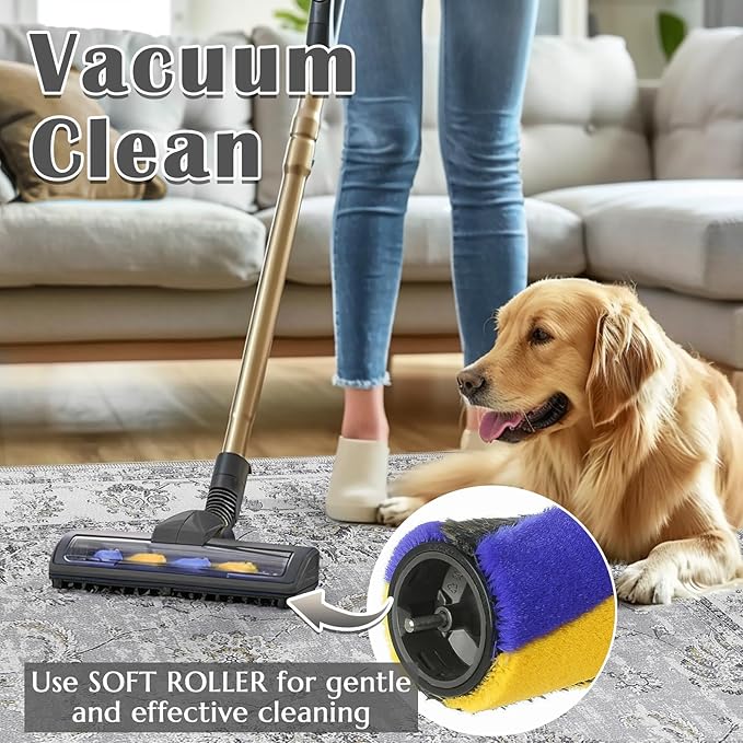 jinchan 8x10 Area Rugs for Living Room - Machine Washable Vintage Floral Distressed Design Stain Resistant Boho Carpet Low Pile Non-Slip Rug for Bedroom Dining Room Home Office (8‘x10',Grey)