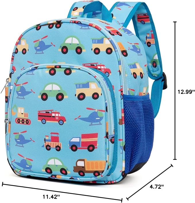 CLUCI Toddler Backpack for Boys Kids Backpacks Preschool Kindergarten Child Bookbag Travel Cute Daycare Bluey Backpack Cars