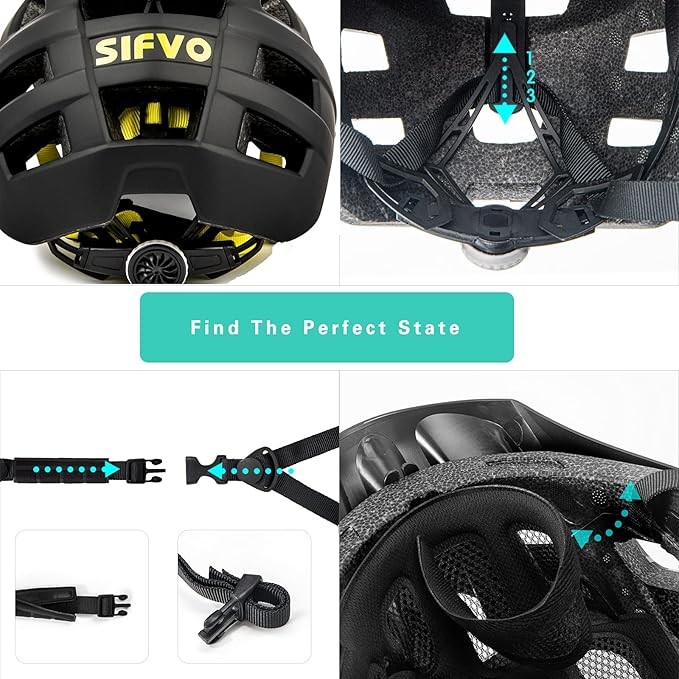 Kids Bike Helmet, SIFVO Kids Helmet 8+ Boys and Girls Bike Helmet with Cool Visor, Bike Helmets for Kids, Youth Bike Helmet Kids Mountain Bike Helmet Lightweight and Sturdy【55-58cm】