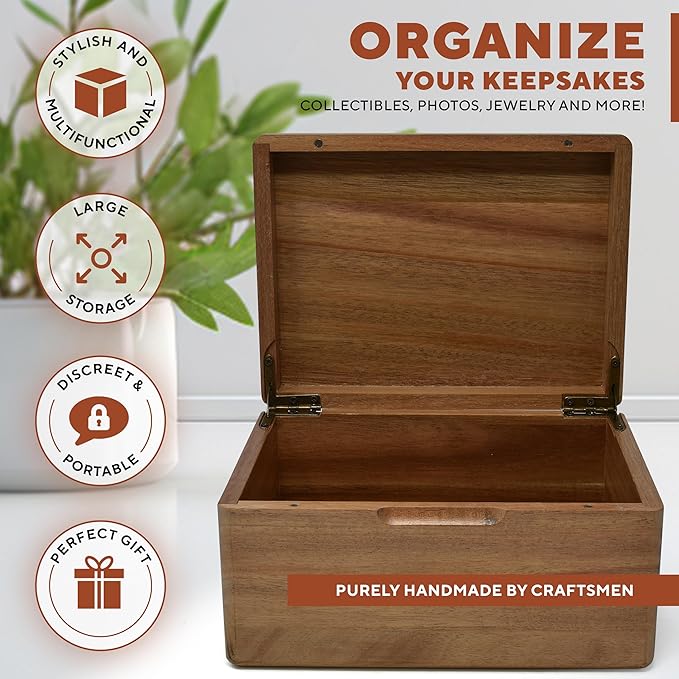 Custom Crystal Trinket Box - Tarot Cards Holder Engraved Keepsake Box for Witch Essentials, Witchcraft Gifts for Women, Esoteric Gifts for Tarot Lovers, Witchy Valentines Gifts, Stone Crystal Storage