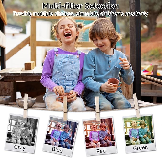 Digital Camera, FHD 4K 44MP Digital Camera, 16X Digital Zoom, Digital Point and Shoot Camera with 3-LED Fill Lights, 64GB SD Card, Compact Camera for Kids Teen Boys Girls, Purple