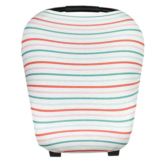 Copper Pearl Multi-Use Cover: Car Seat Covers, Nursing Cover, and Stroller Cover for Sun - Stretchy Fabric, All-Season Use, Stylish Designs, Easy Access for Moms - Tinsel