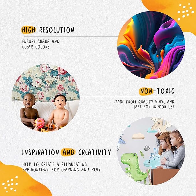 Hot Air Balloon Wall Decals by Lipastick - Peel and Stick Animal Stickers Raccoon, Fox, Koala, Panda for Kids Room, Nursery, Playroom, Bedroom - Playroom Wall Decals for Boys, Girls, Babies - M Size