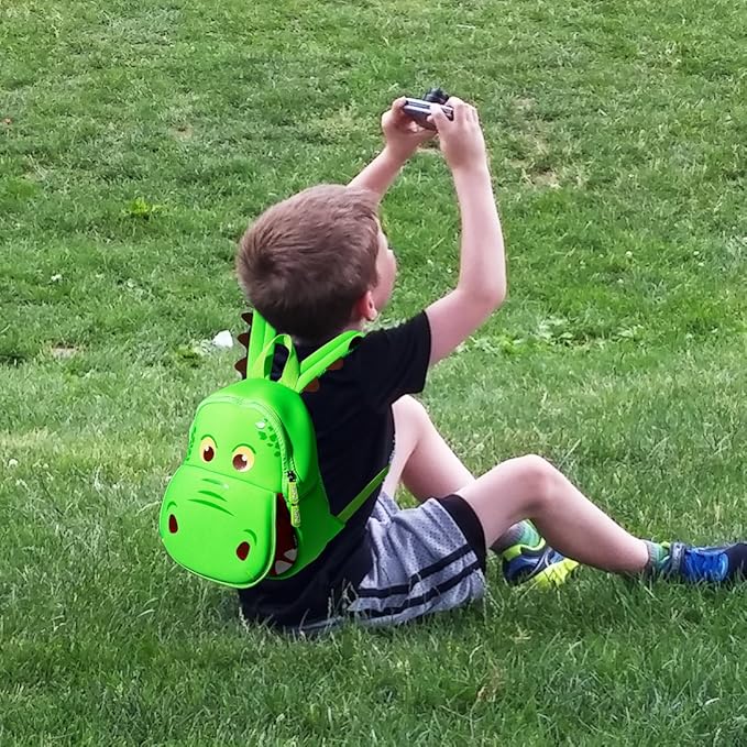 JiePai Dinosaur Toddler Backpack Hippo Kids Backpack Waterproof Cartoon Preschool
