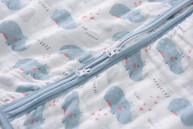 Baby Sleep Sack 2-4 T Boys & Girls Wearable Blanket 100% Organic Cotton 0.5 TOG Toddler Sleeping Sack 2- Way Zipper X-Large