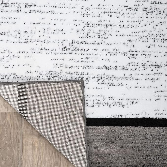 Rugshop Contemporary Modern Boxes for Home Office,Living Room,Bedroom,Kitchen Non Shedding Runner Rug 2'7" x 8' Blue