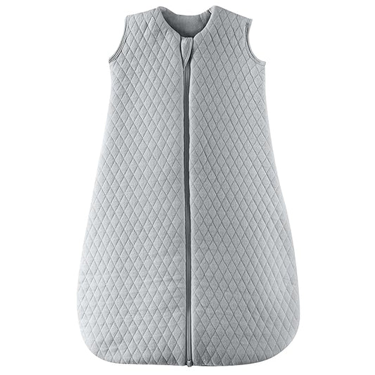 JELLYMONI Baby Sleep Sack TOG 2.5, 0-6 Months Winter Baby Wearable Blanket, 100% Cotton Infant Sleeping Sack 2-Way Zipper Warm Quilted Sleepsack