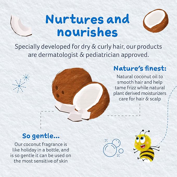 Childs Farm, Kids Conditioner for Curly, Dry Hair, Coco- Nourish Conditioner, Contains Wonderful Fragrance which Doesn’t Irritate Sensitive Skin, 8.4 Fl Oz