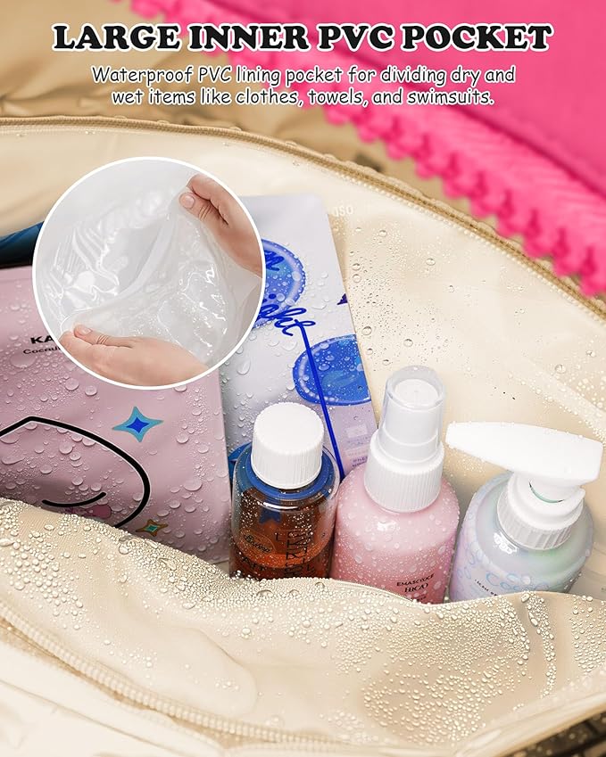 Dance Bag, Kid Weekender Bags，Teen Girl Gifts-Overnight Bag with Wet Pocket，Lightweight Travel Tote Personalized Cheer Bags with Makeup Pouch