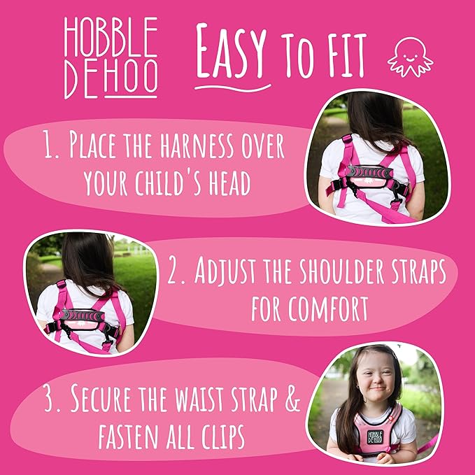 Hobbledehoo Safety Harness For Kids & Toddlers Aged 2-7 Years, Child Harness For Walking & Play Autism Safety Awareness