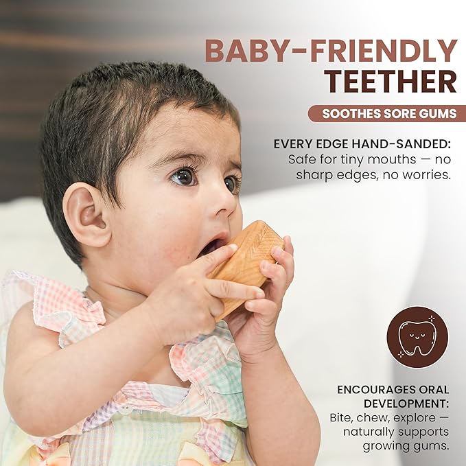 Wooden Toy for 6–12 Month Old Baby | Montessori Rattle | Toys for Baby Boy & Girl