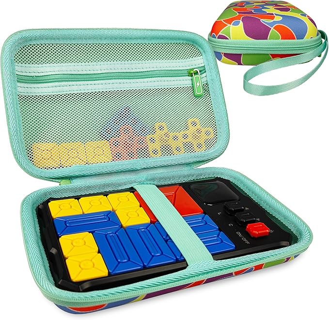 Case Compatible with Giiker Super Slide Brain Games, Protective Storage Bag Holder for Giiker Brain Teaser Puzzles Games Toys (Only Case) (Multicolor)