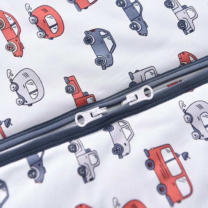 Baby Sleep Sack 2-4 T 95% Rayon from Bamboo 5% Spandex Boys & Girls Wearable Blanket 1.0 TOG Toddler Sleeping Sack 2- Way Zipper X-Large