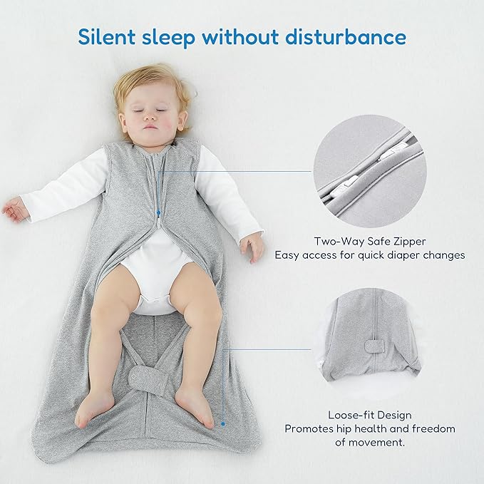 TotAha Sleep Sack 0-3 months 3 Pack, Buttery Soft Newborn, Infant Sleeping Bag for Girls, Light Baby Wearable Blanket, 0.5 TOG