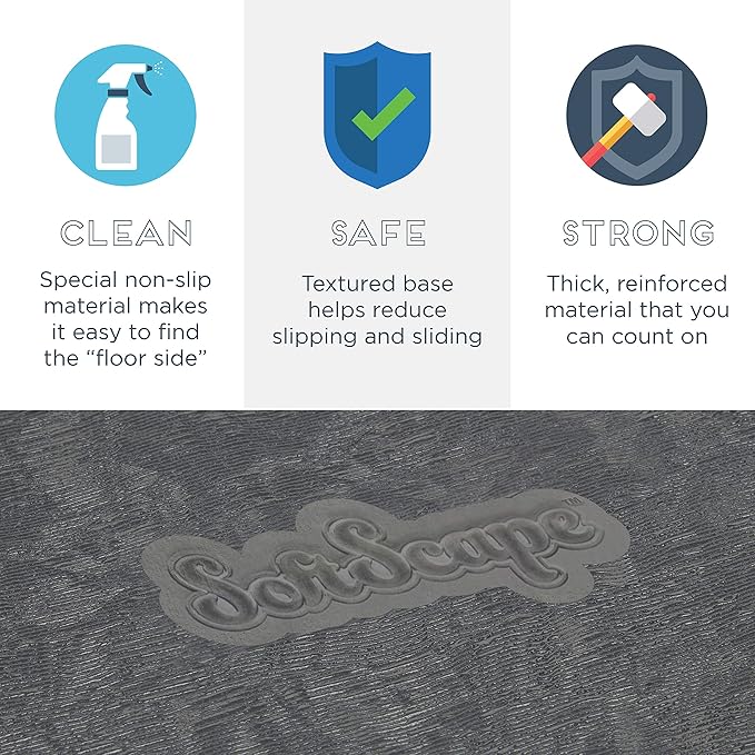 Factory Direct Partners 11618-GYLG SoftScape Toddler Playtime Climber, Indoor Active Play Structure (3-Piece Set) - Gray/Light Gray