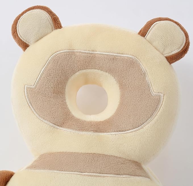 Feidoog Baby Head Protector Cushion Backpack with 3 Knee Pads for Walking & Crawling,Khaki Astronauts