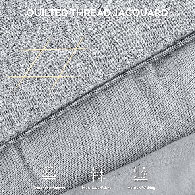 JELLYMONI Baby Sleep Sack TOG 2.5, 0-6 Months Winter Baby Wearable Blanket, 100% Cotton Infant Sleeping Sack 2-Way Zipper Warm Quilted Sleepsack