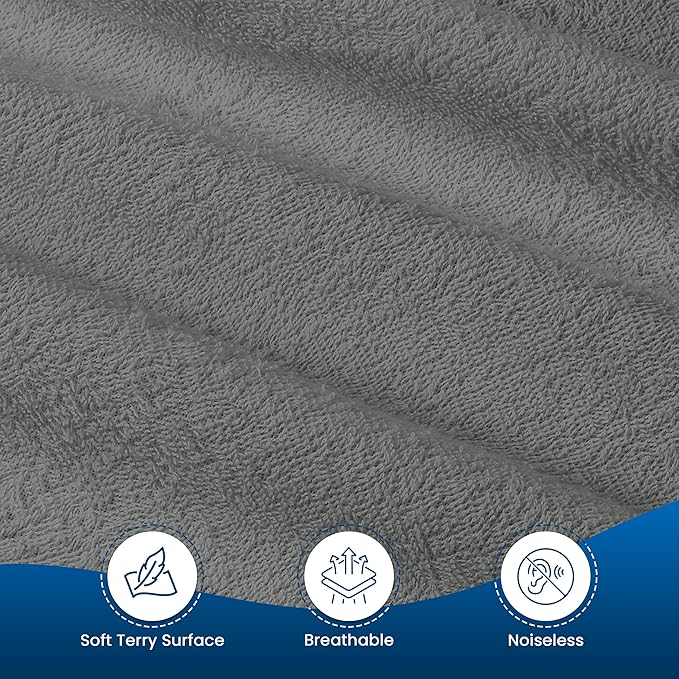 Utopia Bedding Waterproof Mattress Protector Twin Size, Premium Terry Mattress Cover 200 GSM, Breathable, Fitted Style with Stretchable Pockets (Gray)