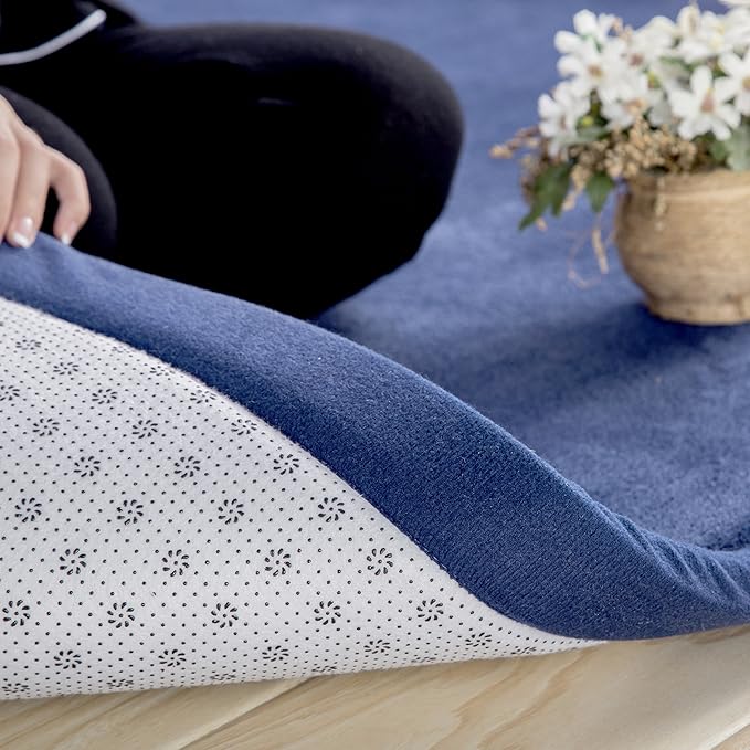 Baby Play Mat, V-mix Handmade Weaving Plush Foam Play Crawling Rugs for Baby, Toddler, Children, Yoga Mat, Exercise Mat Cushy-Soft & Thick Hypoallergenic, Non-Toxic, Reversible